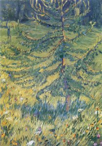カラマツの木 作： Franz Marc